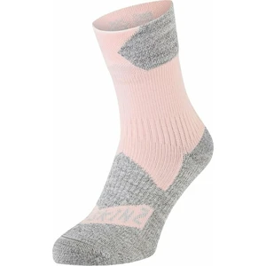 Sealskinz Bircham Waterproof All Weather Ankle Length Sock Rose/Grey Marl L Skarpety kolarskie