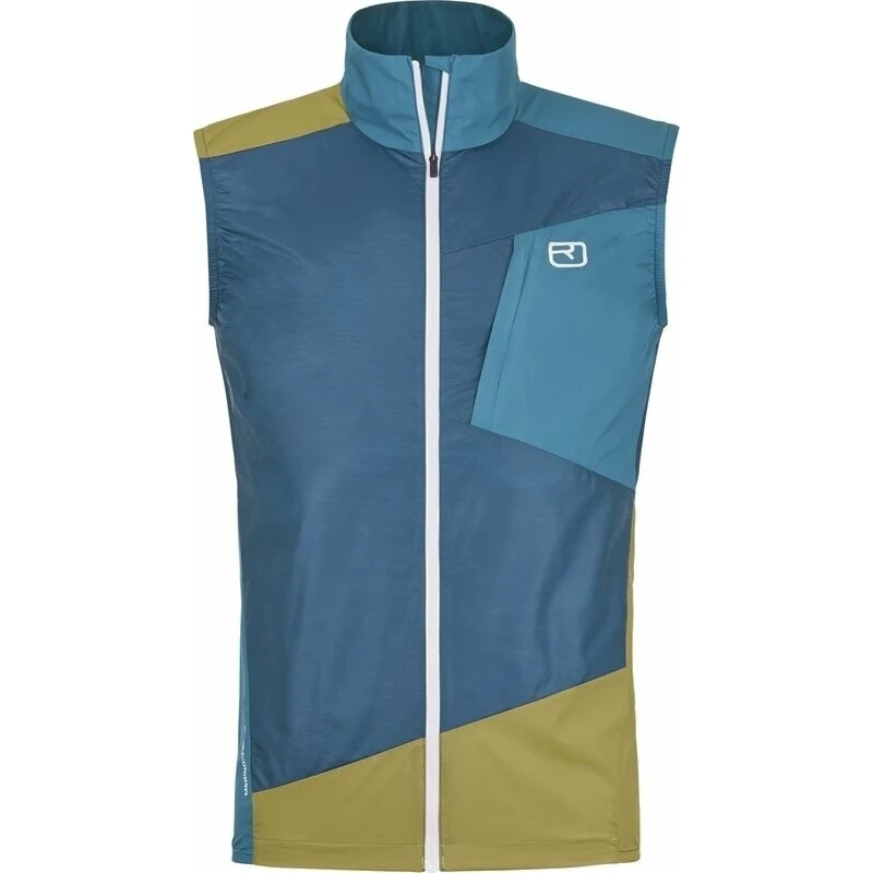 Ortovox Windbreaker Vest M Petrol Blue M Outdoorová vesta