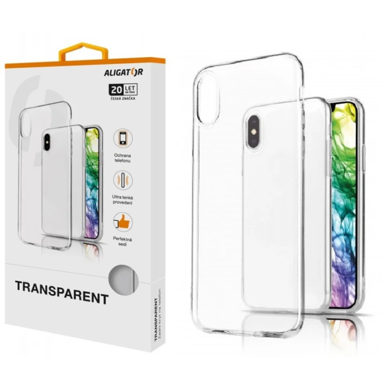 Silikonové pouzdro TRANSPARENT ALIGATOR pro Motorola Moto E20