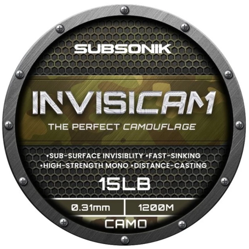 Sonik vlasec subsonik invisicam snag leader camo 100 m - 0,60 mm 55 lb