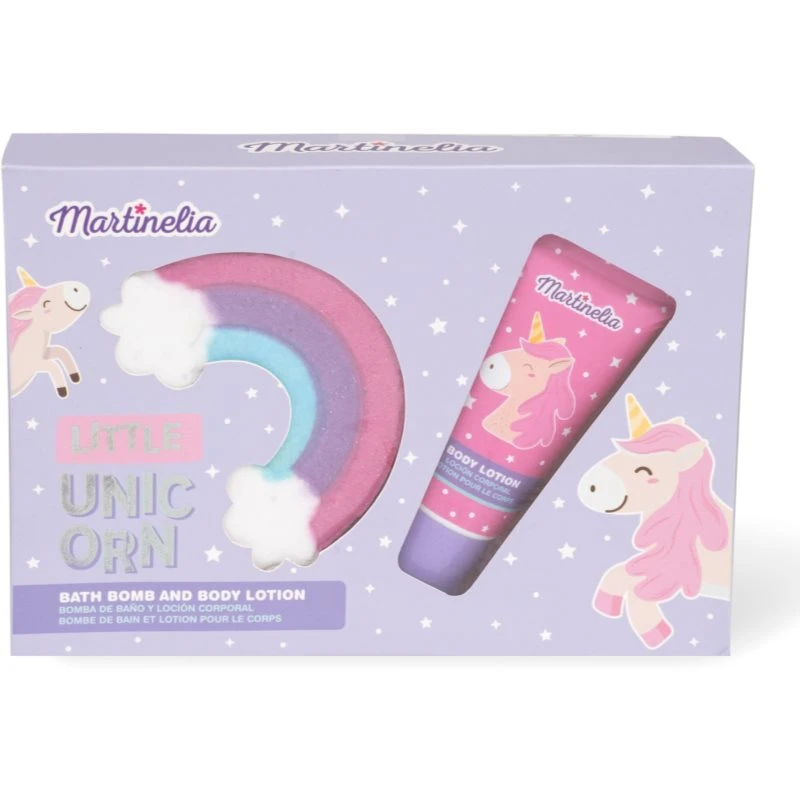 Martinelia Little Unicorn Bath Bomb & Body Lotion dárková sada (pro děti)