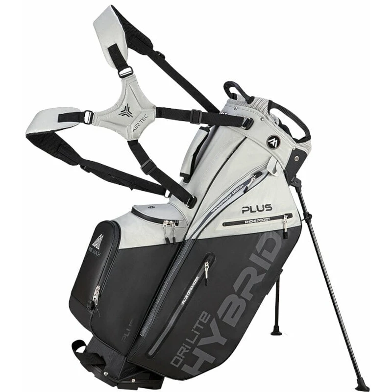 Big Max Dri Lite Hybrid Plus Grey/Black Stand Bag