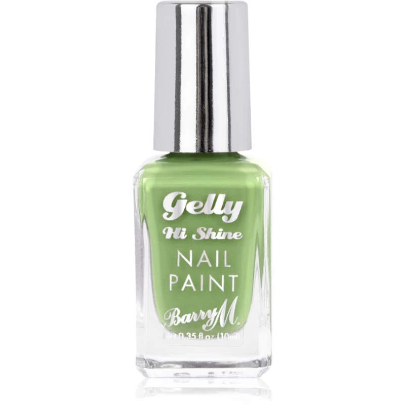 Barry M Gelly Hi Shine lak na nehty odstín Pear 10 ml