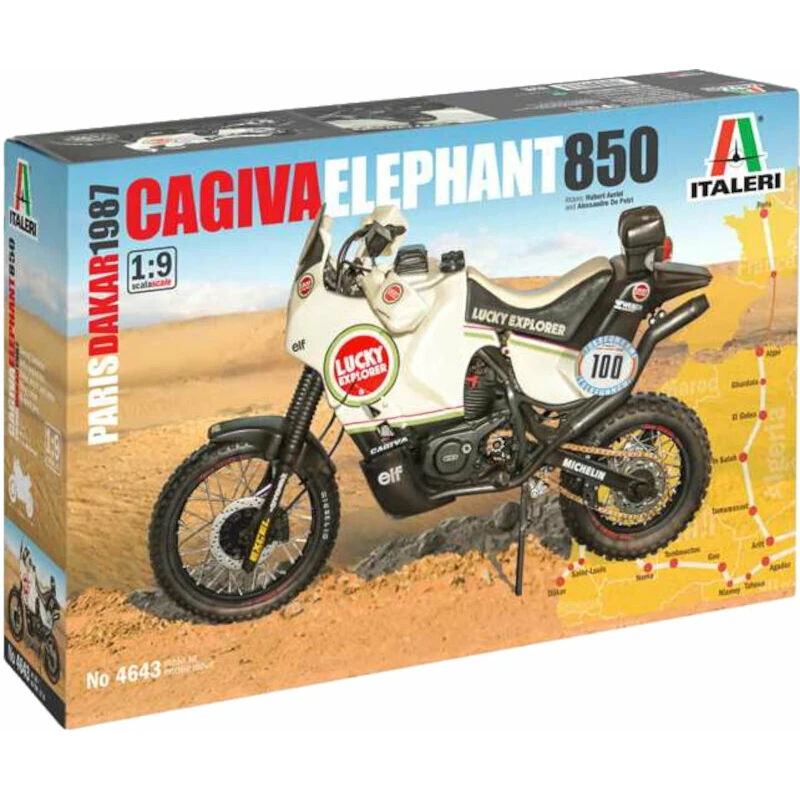 Italeri 4643 - Cagiva "Elephant" 850 Paris-Dakar 1987 1:9