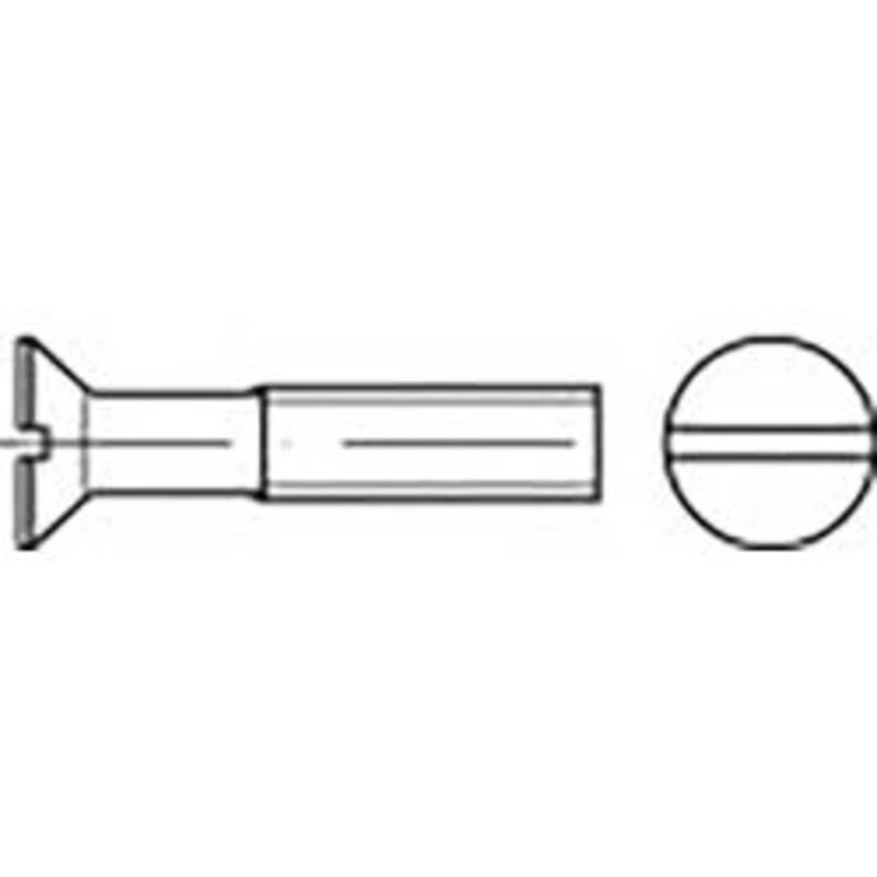 Zápustný šroub TOOLCRAFT TO-6862707, N/A, M4, 6 mm, Ušlechtilá ocel V4A , 200 ks