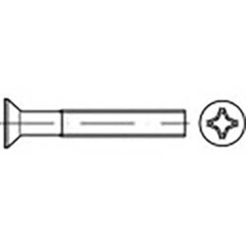 Zápustný šroub TOOLCRAFT TO-6863139, N/A, M3, 25 mm, ocel, 2000 ks