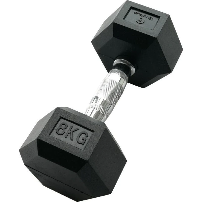 Sveltus Hexagonal Dumbbell 8 kg Černá