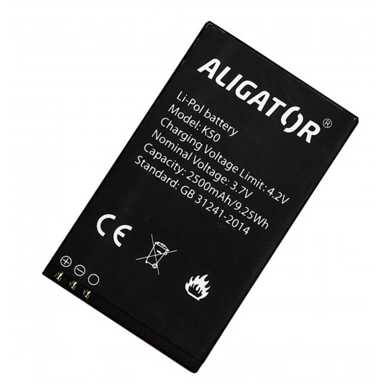 Baterie ALIGATOR K50 eXtremo, Li-Pol 2500 mAh, originální