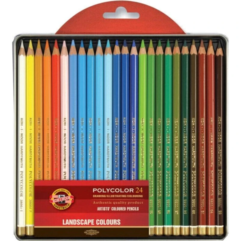 KOH-I-NOOR Polycolor Artist's Coloured Pencils Landscape 24