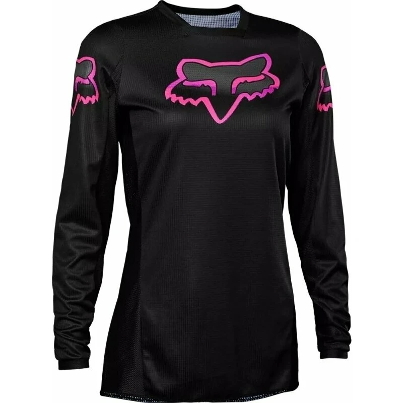 FOX 180 Blackout Womens Jersey Black/Pink L Motokrosový dres