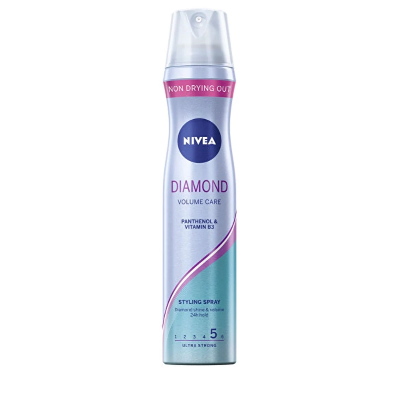 Nivea Pečující lak na vlasy pro oslňující lesk vlasů Diamond Volume Care (Styling Spray) 250 ml