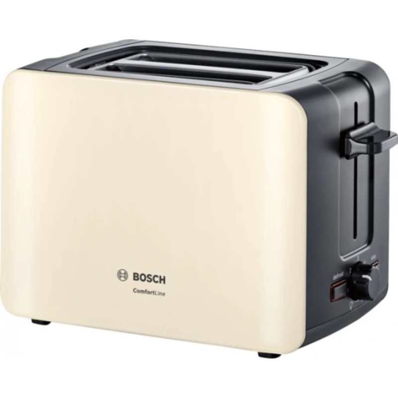 Topinkovač topinkovač bosch tat6a117, 1090w, krémový