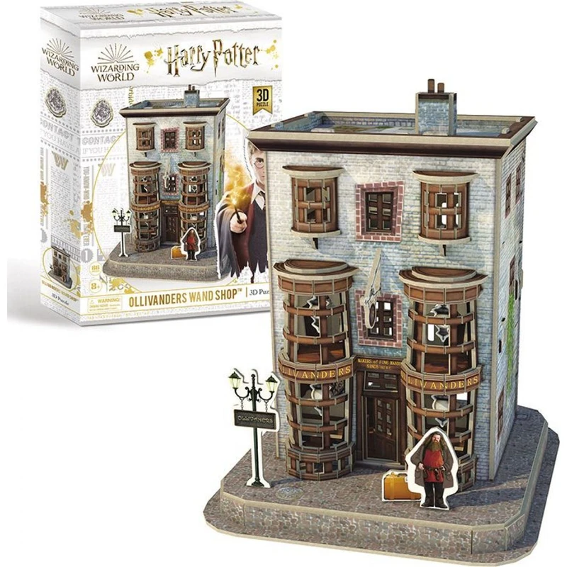 Cubicfun Puzzle 3D Harry Potter Příčná ulička Ollivanders™ Obchod s hůlkami 88 dílků