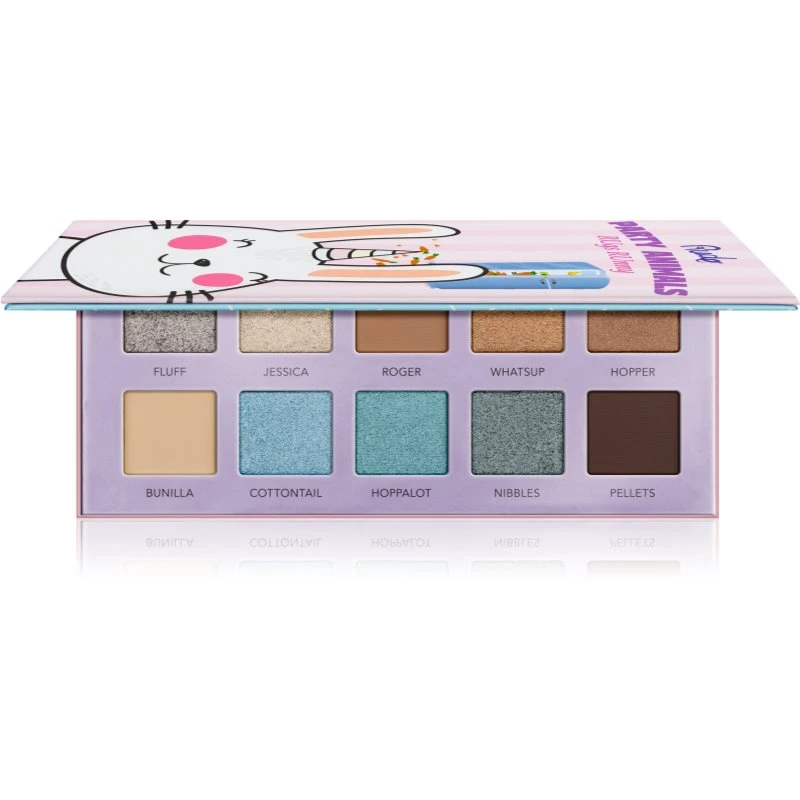 Rude Cosmetics Party Animals paleta očních stínů odstín RUgs RUnny 10 g