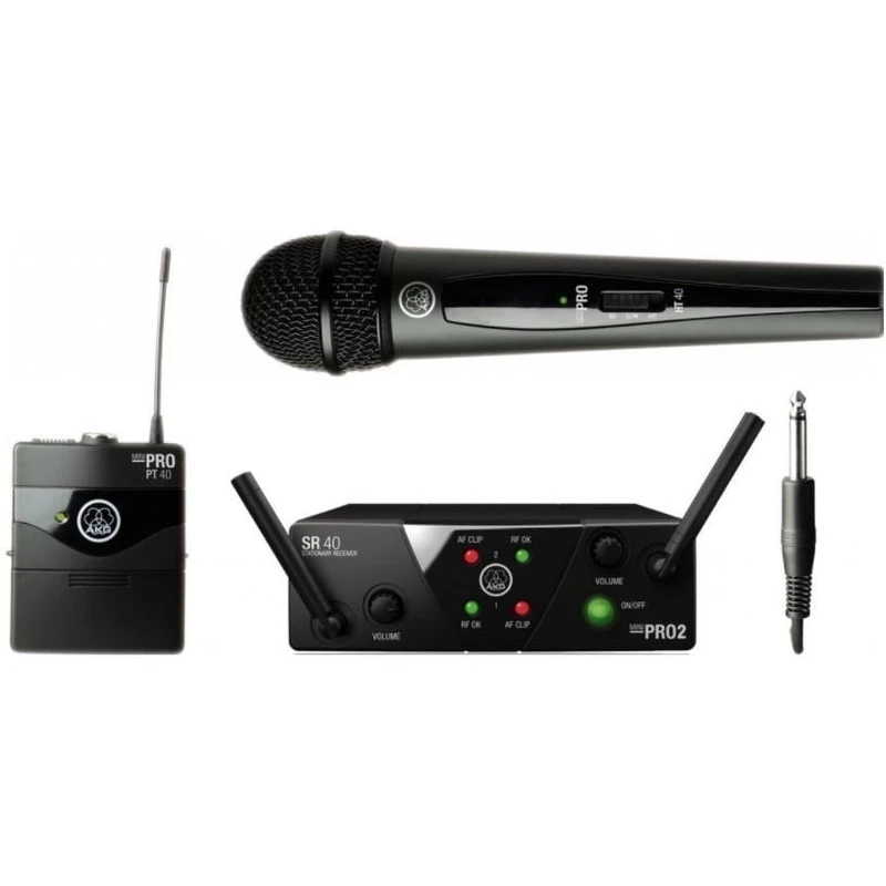 AKG WMS40 Mini2 Vocal/Instrumental Dual US45A: 660.7MHz + US45C: 662.3MHz