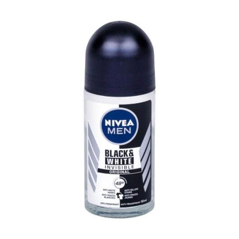 Nivea Kuličkový antiperspirant pro muže Invisible For Black & White Power 50 ml