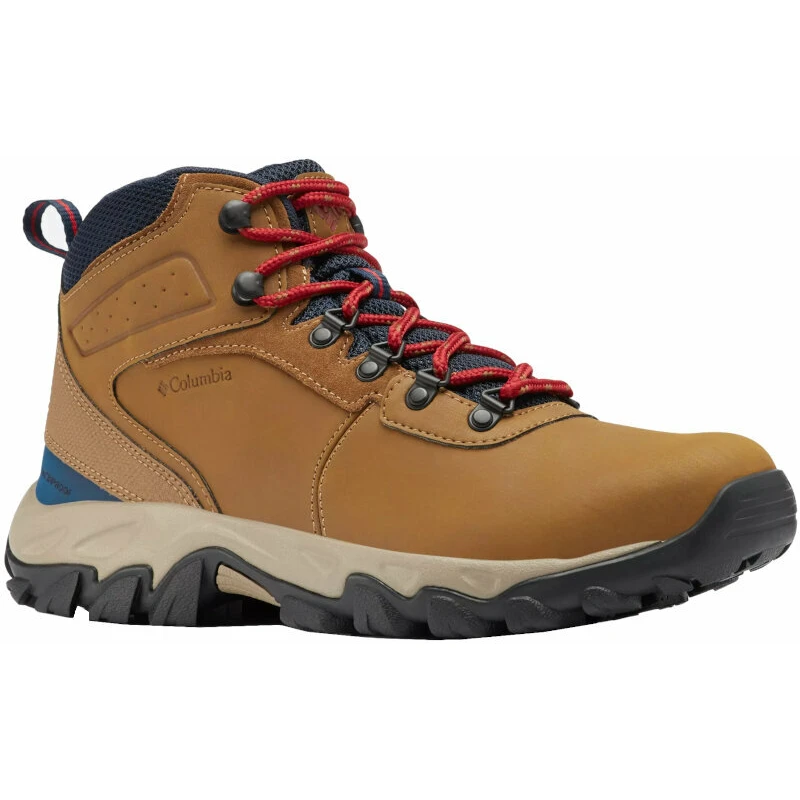 Columbia Men's Newton Ridge Plus II Waterproof Hiking Boot Light Brown/Red Velvet 45 Pánské outdoorové boty