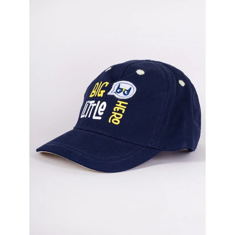 Yoclub Kids's Boy's Baseball Cap CZD-0627C-A100 Navy Blue