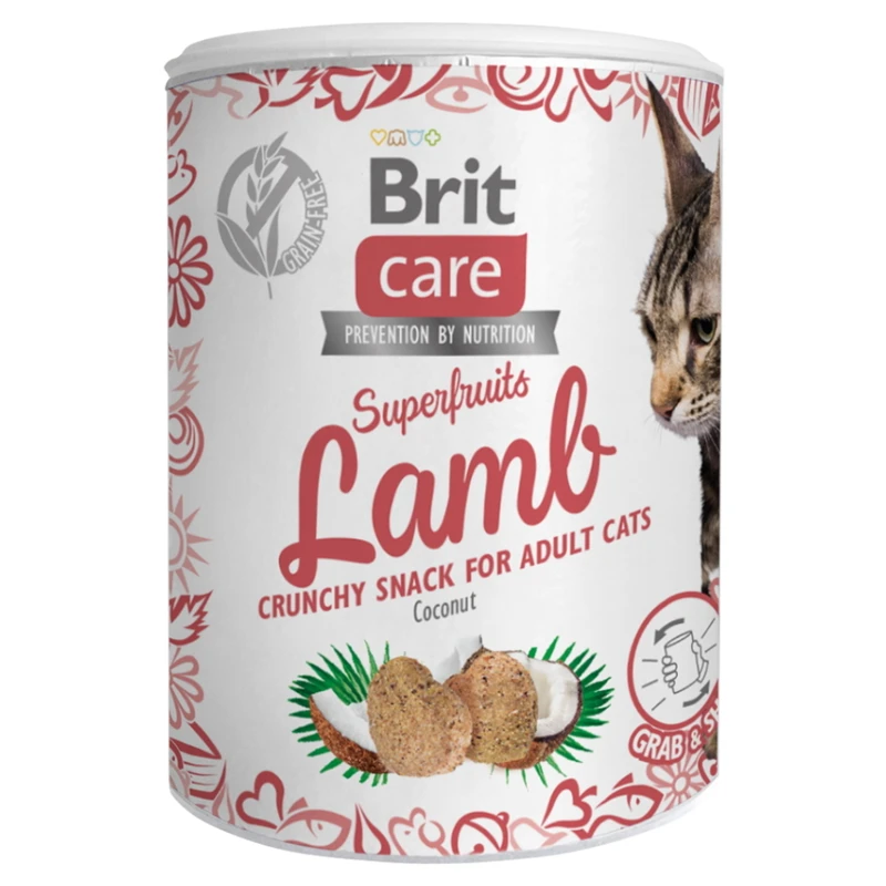 Brit Care Cat Snack Superfruits Lamb 100g