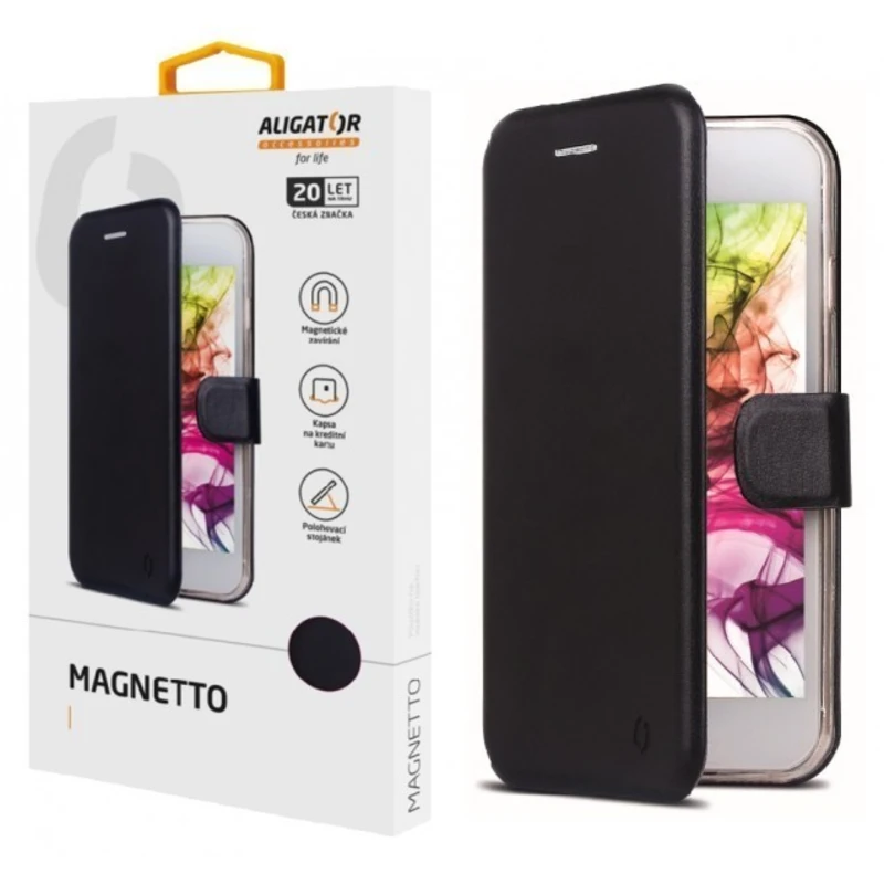 Flipové pouzdro ALIGATOR Magnetto pro Xiaomi Redmi 10C, černá