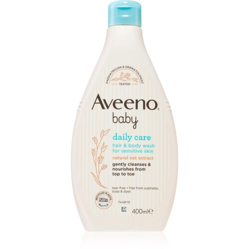 Aveeno Baby Hair&Body Wash dětský šampon na vlasy a tělo 400 ml