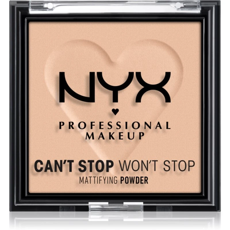 NYX Professional Makeup Can't Stop Won't Stop Mattifying Powder matující pudr odstín 03 Light Medium 6 g