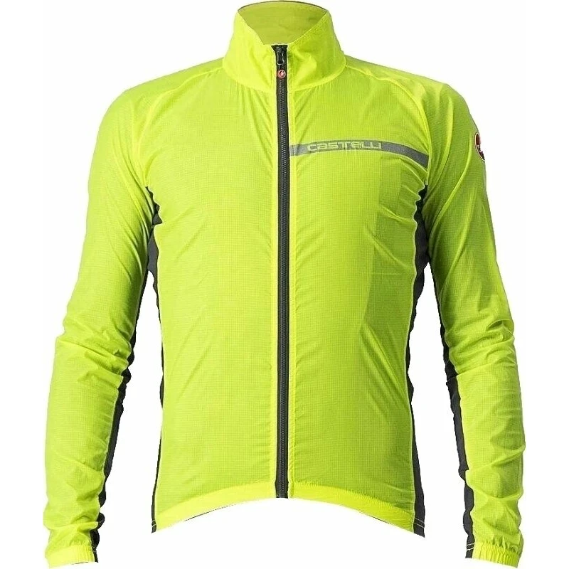 Castelli Squadra Stretch Jacket Yellow Fluo/Dark Gray M