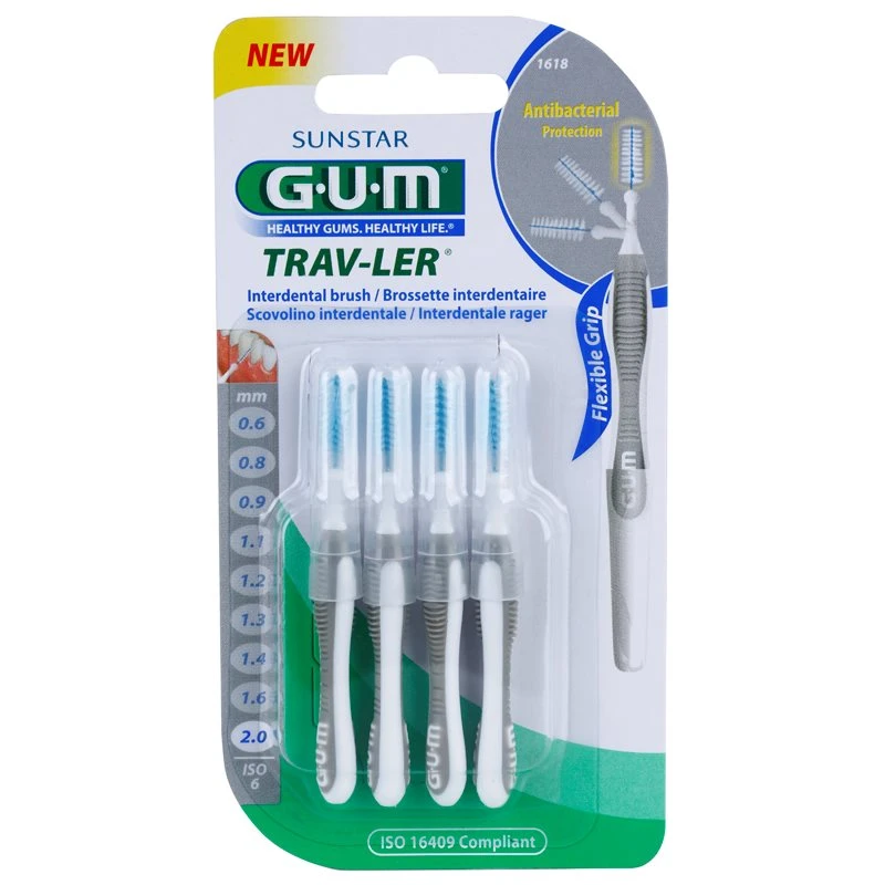 G.U.M Trav-Ler mezizubní kartáčky 4 ks 2,0 mm 4 ks