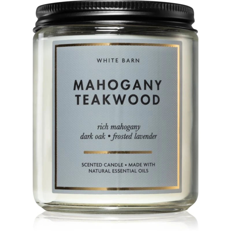 Bath & Body Works Mahogany Teakwood vonná svíčka 198 g