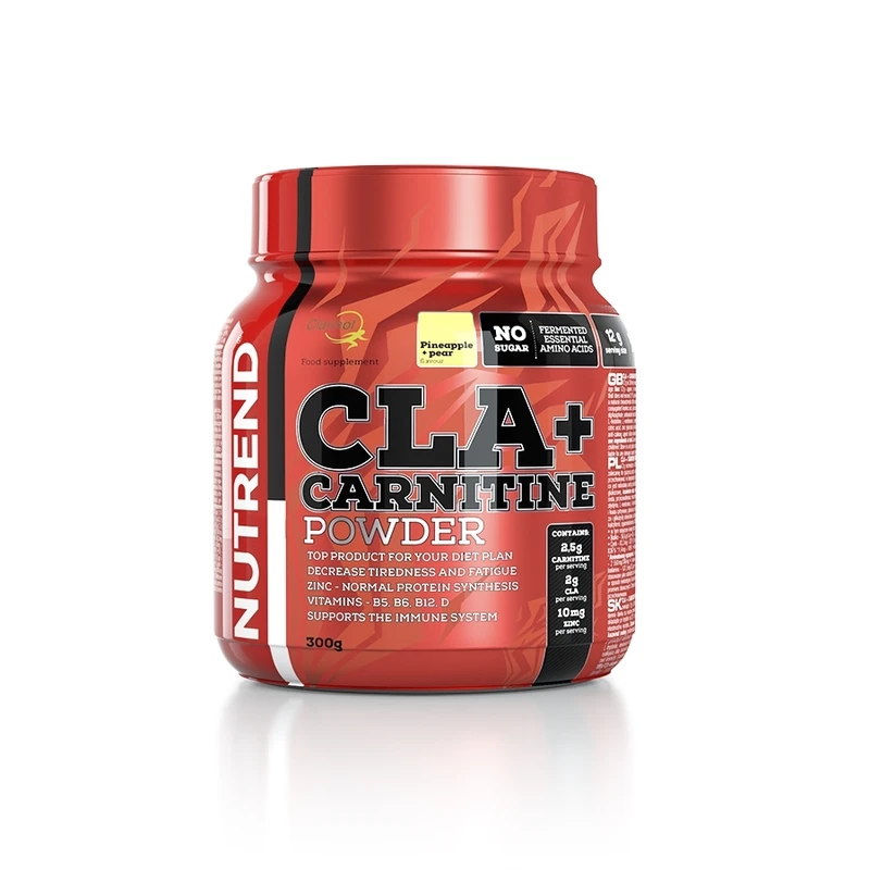 Spalovač Nutrend CLA+Carnitine Powder 300 g  ananas+hruška