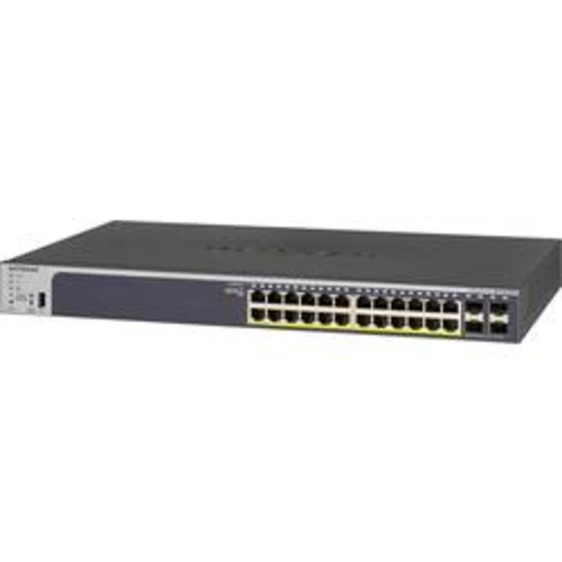 NETGEAR 24-Port Gigabit PoE+ (380W)  SmartManaged Pro Switch with 4 SFP Ports