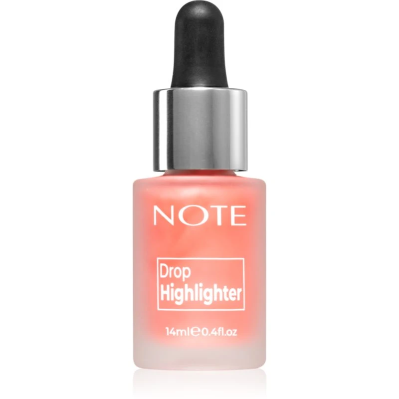 Note Cosmetique Drop Highliter tekutý rozjasňovač s kapátkem 01 Pearl Rose 14 ml