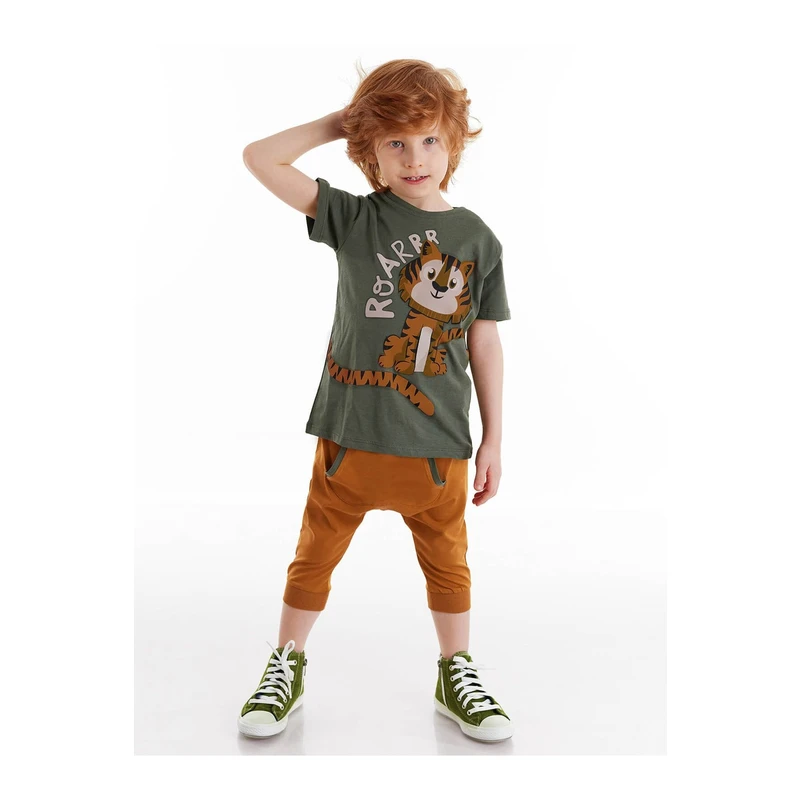 Denokids Little Tiger Capri Set