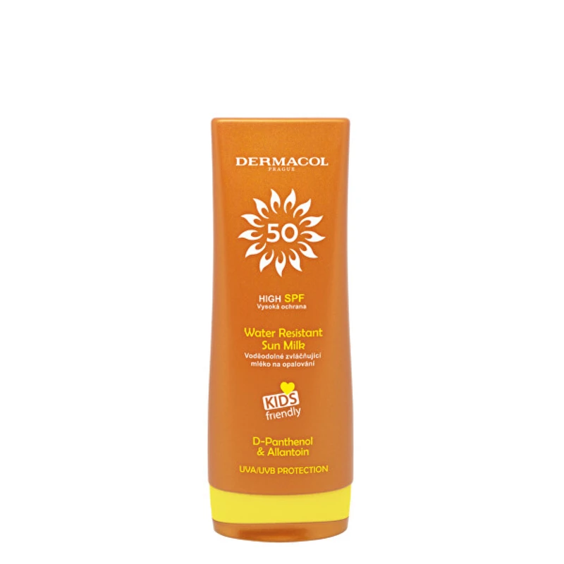 Dermacol Voděodolné zvláčňující mléko na opalování SPF 50 (Water Resistant Sun Milk) 200 ml