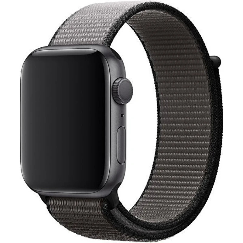 4wrist Provlékací sportovní řemínek pro Apple Watch - Černá/Šedá 42/44 mm