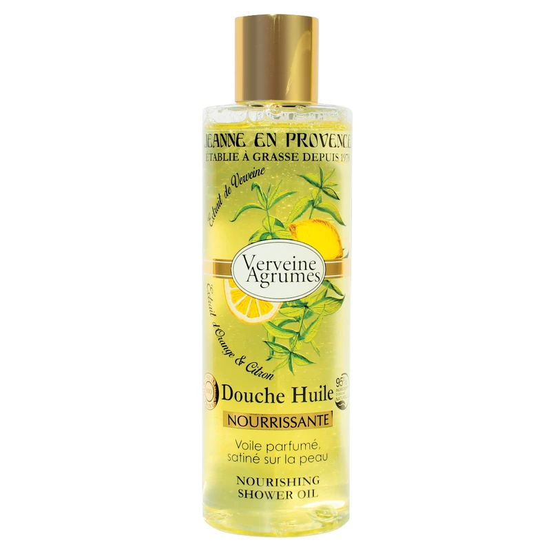 Jeanne en Provence Verveine Agrumes pečující sprchový olej 250 ml