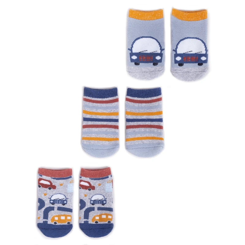 Yoclub Kids's 3Pack Baby Boy's Socks SKA-0110C-AA30-0022