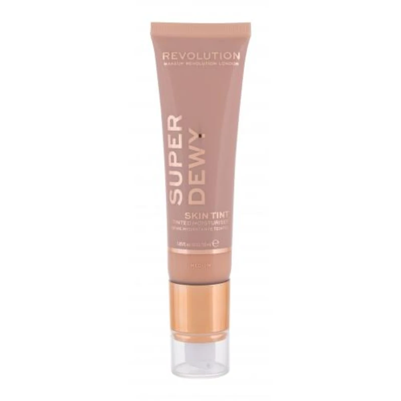 Makeup Revolution Superdewy tónovací hydratační krém na pleť odstín Medium 55 ml