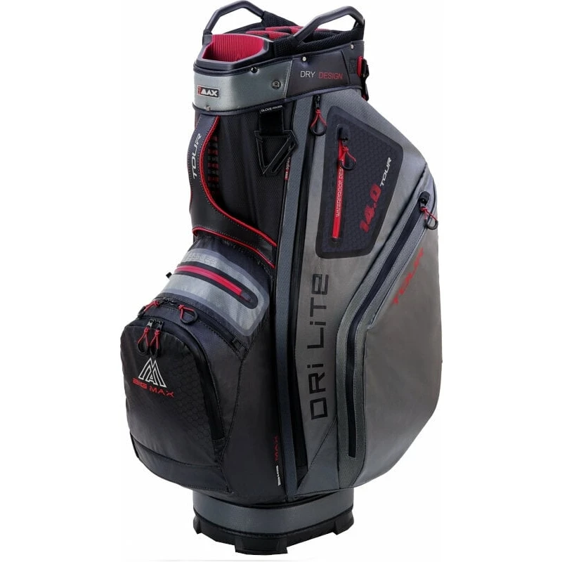 Big Max Dri Lite Tour Charcoal/Merlot Cart Bag