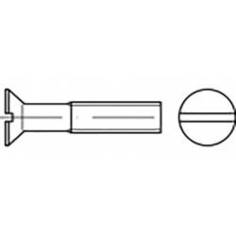 Zápustný šroub TOOLCRAFT TO-6867528, N/A, M5, 20 mm, mosaz, 200 ks