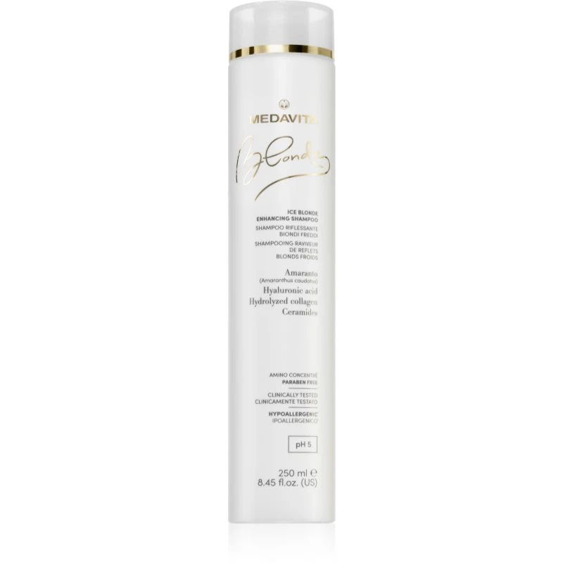 Medavita Blondie Ice Blonde Enhancing Shampoo šampon pro studené odstíny blond 250 ml