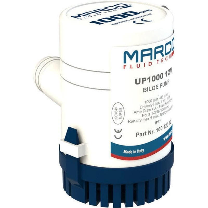 Marco UP1000 Bilge pump 63 l/min - 12V