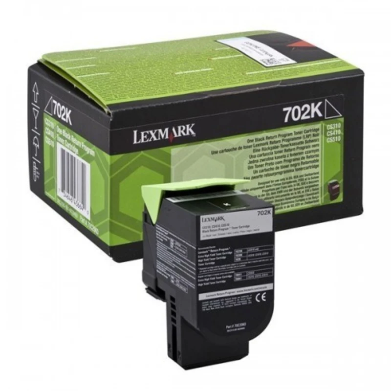 Lexmark originální toner 70C20KE, black, 1000str., return, Lexmark CS310dn,CS310n,CS410dn,CS410dtn,CS410n,CS510de