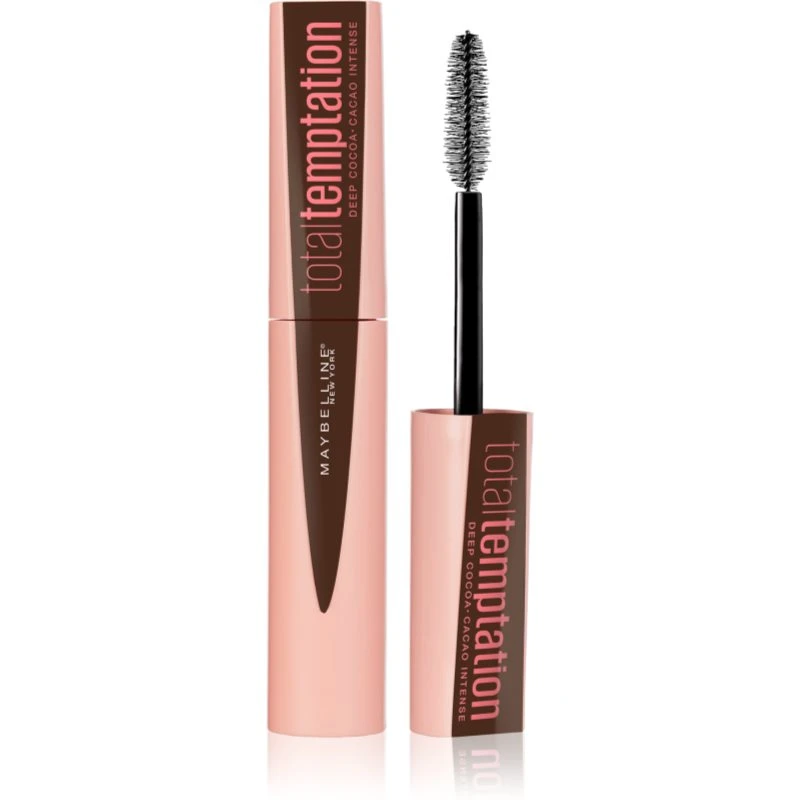 Maybelline Total Temptation řasenka pro objem s kakaovou vůní odstín Brown 8.6 ml