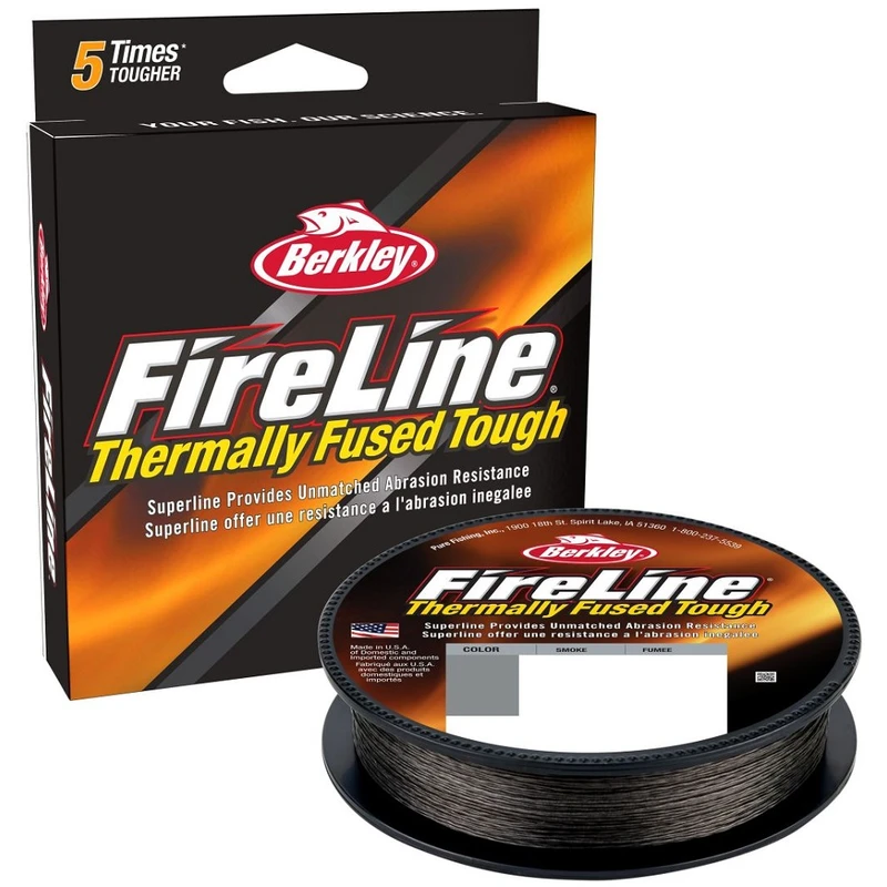 Berkley splétaná šňůra fireline fused original 150 m smoke - 0,25 mm 18,4 kg