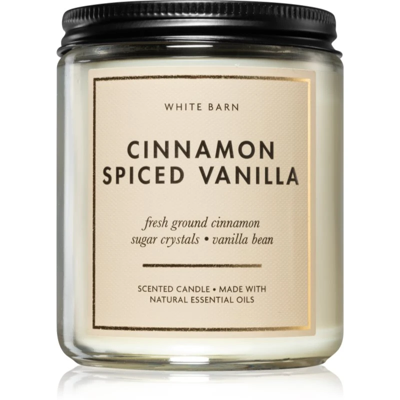 Bath & Body Works Cinnamon Spiced Vanilla vonná svíčka 198 g