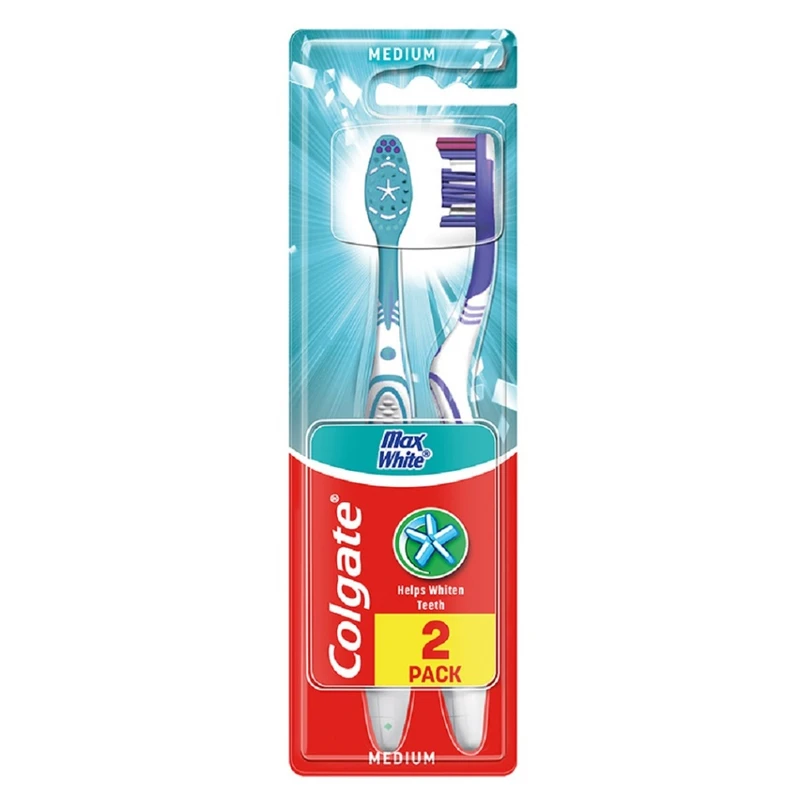 Colgate Zubní kartáček Max White střední 2 ks