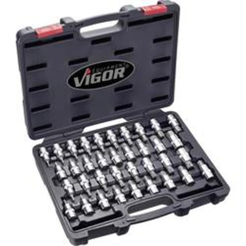 Sada zástrčných hlavic 36ks IMBUS, TORX, XZN, RIBE - VIGOR V2496