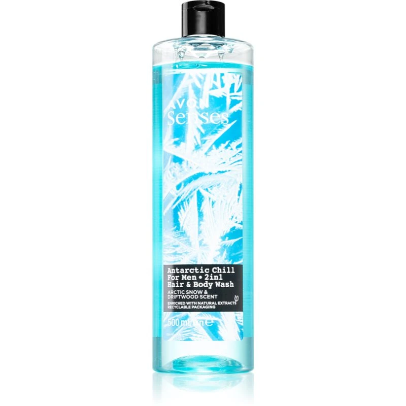 Avon Senses Antarctic Chill šampon a sprchový gel 2 v 1 500 ml