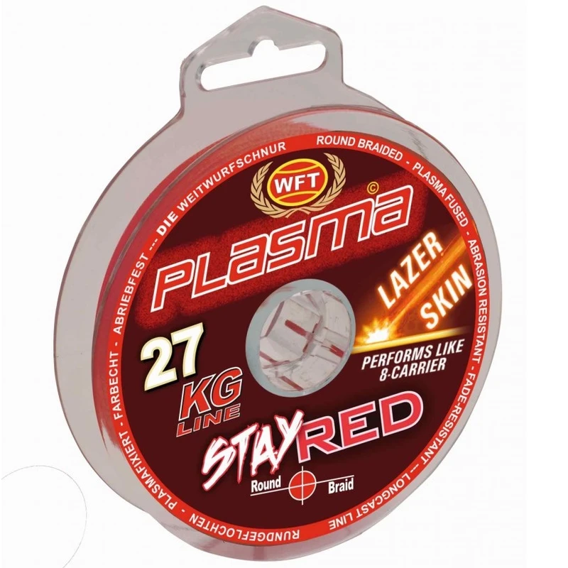 Wft šňůra kg plasma stay red 150 m - 0,08 mm 8 kg